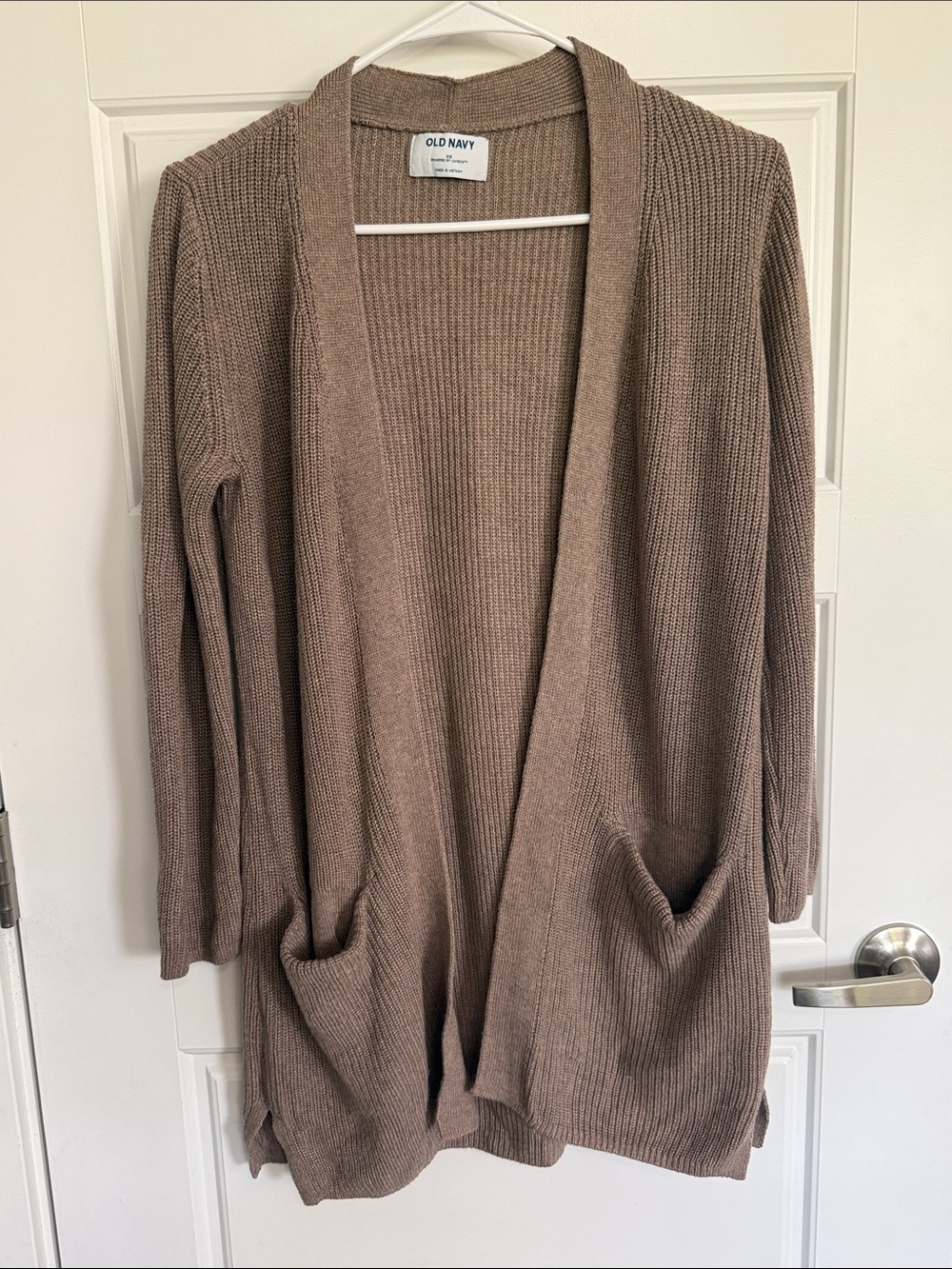 Old Navy Women's Open Front Cardigan Sweater - Taupe Brown